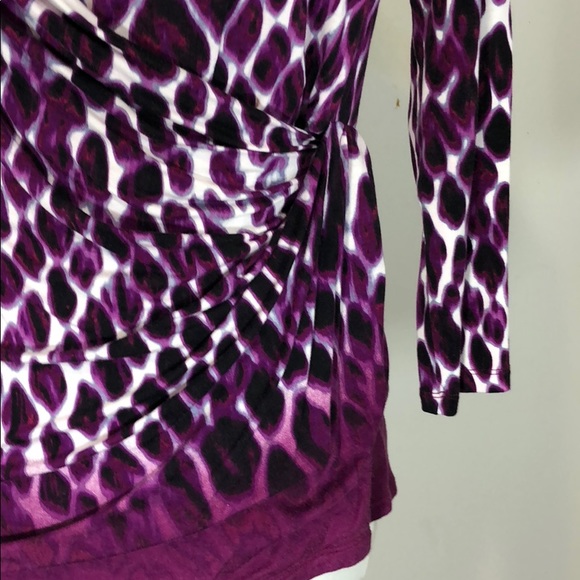 Faux wrap Calvin Klein knit top - Picture 2 of 6